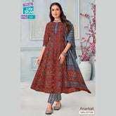 MCM Anarkali Pure Cotton Readymade Salwar 213